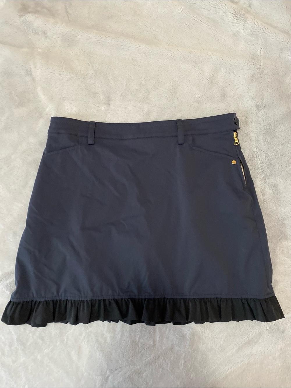 Brendratti navy blue women’s Alisa ruffle tennis /golf skort
